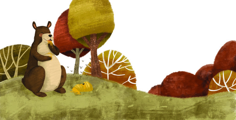 Album ilustrado – Proyecto personal -El Oso y las Abejas – pag 02-03